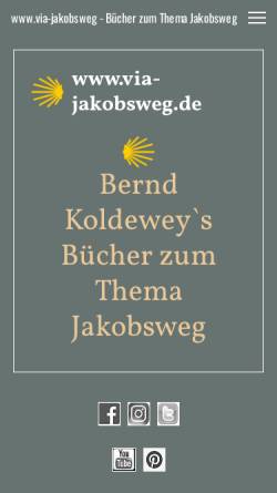 Vorschau der mobilen Webseite www.via-jakobsweg.de, Mein Jakobsweg