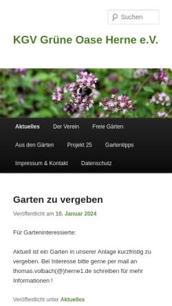 Vorschau der mobilen Webseite www.herne1.de, Südpoolkicker