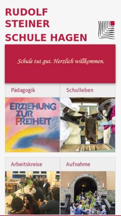 Vorschau der mobilen Webseite www.waldorfschule-hagen.de, Rudolf-Steiner-Schule Hagen