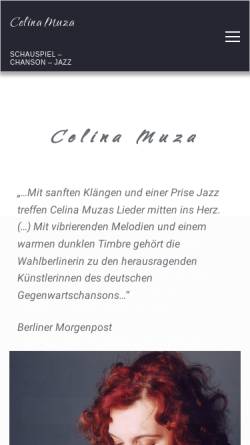 Vorschau der mobilen Webseite www.muza.de, Muza, Celina