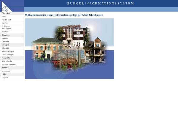 Ratsinformationssystem Oberhausen