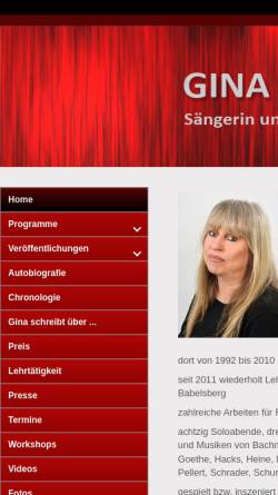 Vorschau der mobilen Webseite www.ginapietsch.de, Pietsch, Gina