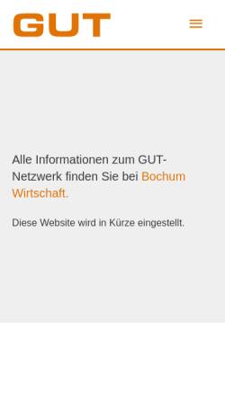 Vorschau der mobilen Webseite www.gut-bochum.de, Gemeinschaft der Gründerinnen und Unternehmerinnen