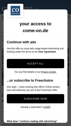 Vorschau der mobilen Webseite www.luedenscheider-nachrichten.de, Der Märkische Zeitungsverlag im Internet