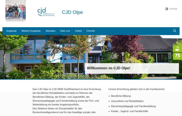 Vorschau von olpe.cjd-chancen.de, CJD Jugenddorf Olpe
