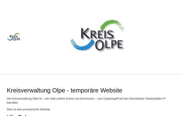 Vorschau von www.kreis-olpe.de, Kreisverwaltung Olpe