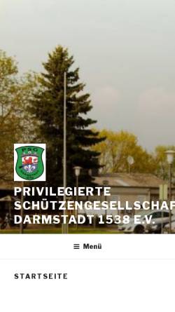 Vorschau der mobilen Webseite www.psg-darmstadt.de, Privilegierte Schützengesellschaft Darmstadt 1538 e.V.