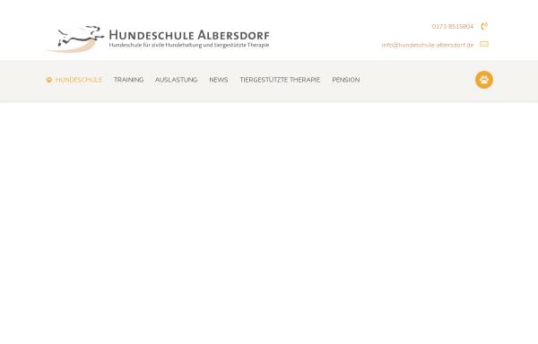 Vorschau von www.hundeschule-albersdorf.de, Hundeschule Albersdorf