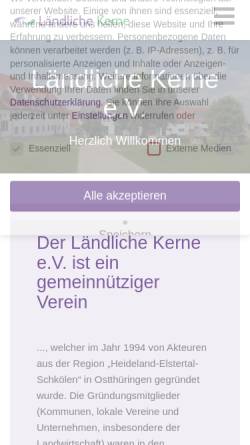Vorschau der mobilen Webseite www.laendlichekerne.de, Verein 