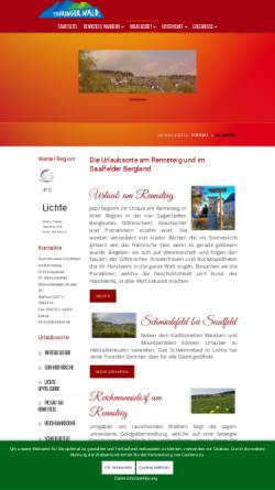 Vorschau der mobilen Webseite www.lichtetal.de, Lichtetal am Rennsteig