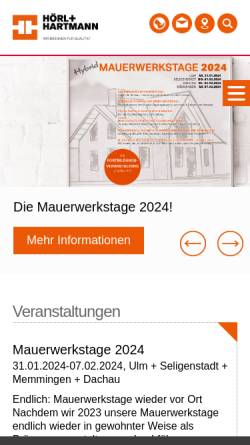 Vorschau der mobilen Webseite www.zwk.de, Ziegelwerk Klosterbeuren, Ludwig Leinsing GmbH + Co KG