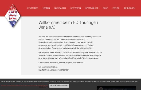 Vorschau von fcthueringenjena.de, F.C. Thüringen Jena e.V.