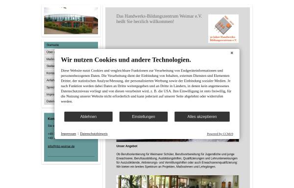 Vorschau von www.hbz-weimar.de, Handwerks-Bildungszentrum Weimar