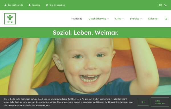 Vorschau von www.htg.de, Die Kindergärten der Hufeland-Träger-Gesellschaft mbH