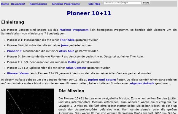 Die Mission von Pioneer 10/11