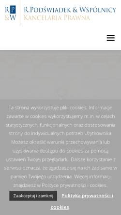 Vorschau der mobilen Webseite rpw.pl, R. Podswiadek i Wspólnicy
