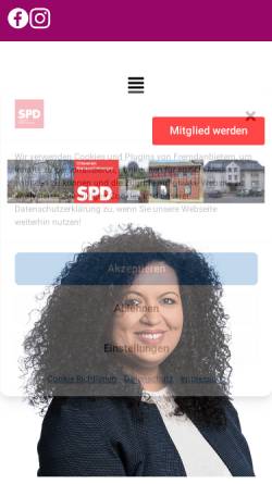 Vorschau der mobilen Webseite spd-mariadorf-hoengen.de, SPD-Stadtverband Alsdorf