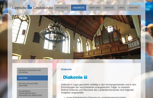 Vorschau von www.diakonie-lippe.de, Diakonie Lippe