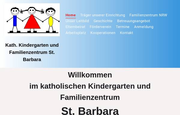 Vorschau von www.kita-st-barbara.de, Kindergarten St. Barbara, Wattenscheid / SKFM Wattenscheid e.V.
