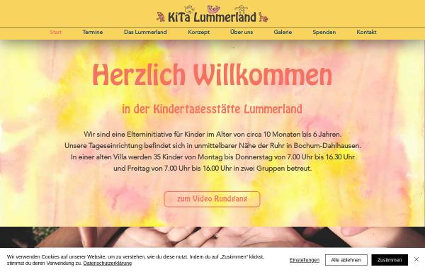 Vorschau von www.lummerland-bochum.de, Kindertagesstätte Lummerland