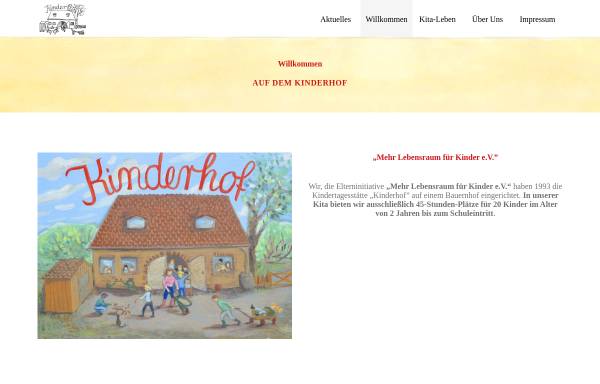 Vorschau von www.kitakinderhof.de, Kindertagesstätte Kinderhof