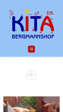 Vorschau der mobilen Webseite www.kita-bergmannshof.de, Kita Bergmannshof - Kindergruppe auf dem Land e.V.