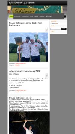 Vorschau der mobilen Webseite www.schueppenschuetzen.de, Schermbecker Schüppenschützen