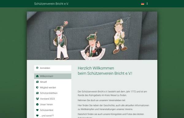 Vorschau von xn--schtzenverein-bricht-rec.de, Schützenverein Bricht online