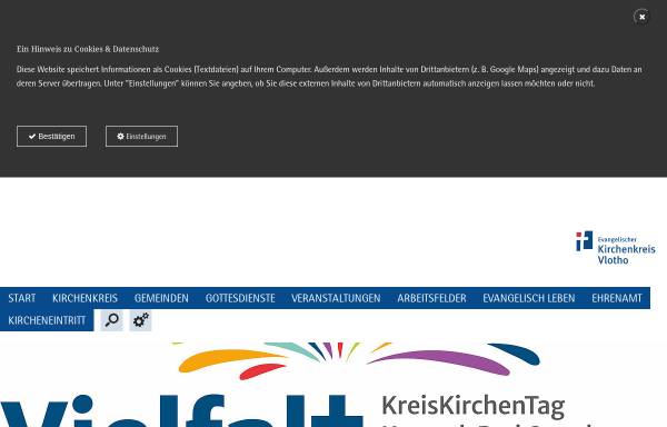Vorschau von www.kirchenkreis-vlotho.de, Evangelischer Kirchenkreis Vlotho