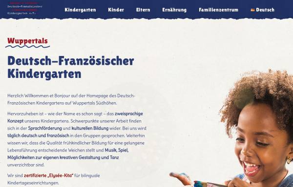 Vorschau von www.frz-kiga.wtal.de, Deutsch-Französischer Kindergarten e.V.