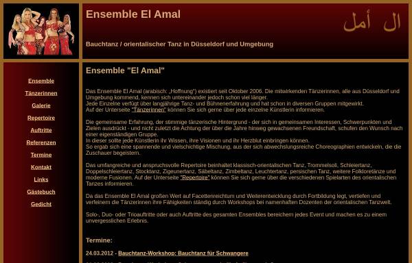 Vorschau von www.ensemble-el-amal.de, Ensemble El Amal