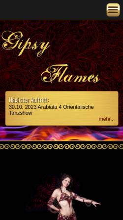 Vorschau der mobilen Webseite www.gipsy-flames.de, Gipsy Flames