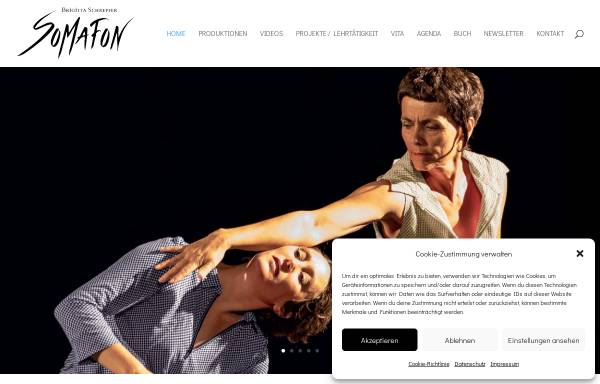 Vorschau von www.somafon.com, Somafon: Tanztheater für junges und erwachsenes Publikum