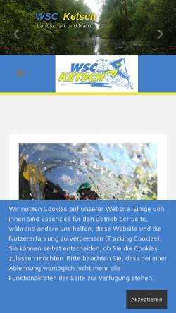 Vorschau der mobilen Webseite www.wsc-ketsch.de, Wassersportclub WSC Ketsch