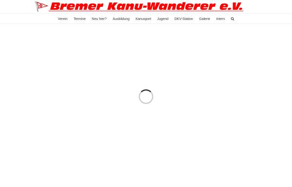 Vorschau von bremer-kanu-wanderer.de, Bremer Kanu-Wanderer e.V.