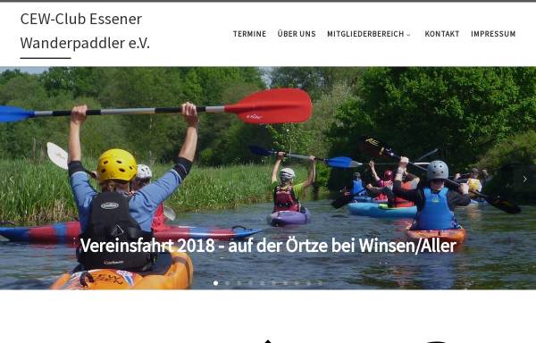 Vorschau von www.cew-online.de, CEW - Club Essener Wanderpaddler