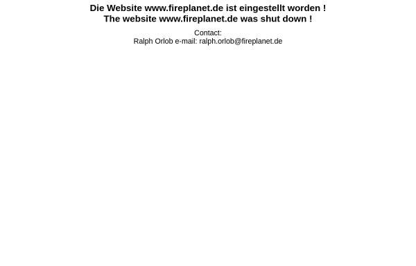Vorschau von www.fireplanet.de, Fire Planet