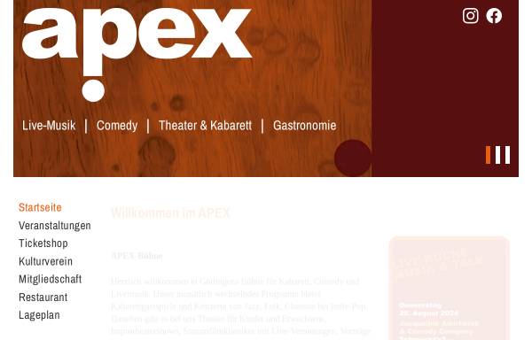 Vorschau von www.apex-goe.de, Apex, pro art e.V. Göttingen