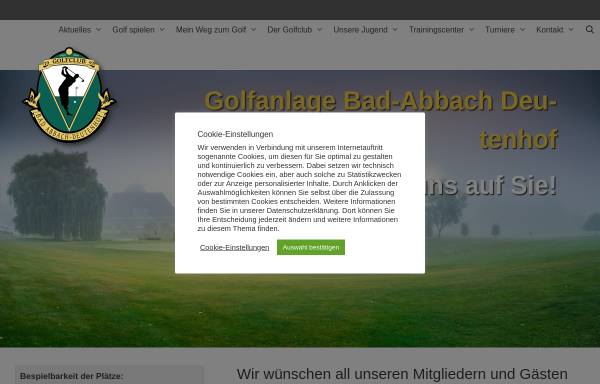 Vorschau von www.golf-badabbach.de, Golfclub Bad Abbach Deutenhof