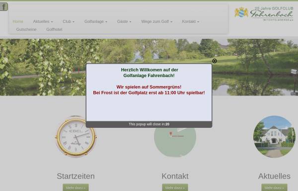 Vorschau von www.golfclub-fahrenbach.de, Golfclub Fahrenbach