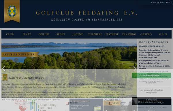 Vorschau von www.golfclub-feldafing.de, Golfclub Feldafing