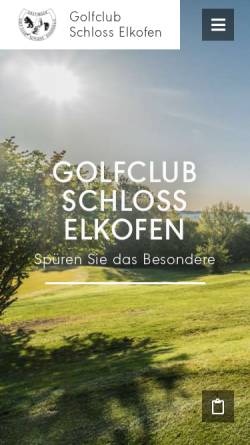 Vorschau der mobilen Webseite www.gcschlosselkofen.de, Golfclub Schloss Elkofen