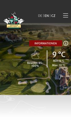 Vorschau der mobilen Webseite www.golfclub-schwanhof.de, Golfclub Schwanhof