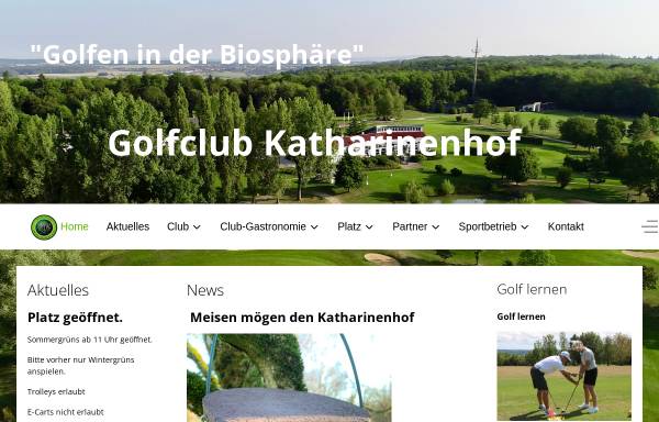 Vorschau von www.golfclub-katharinenhof.de, Golfclub Katharinenhof