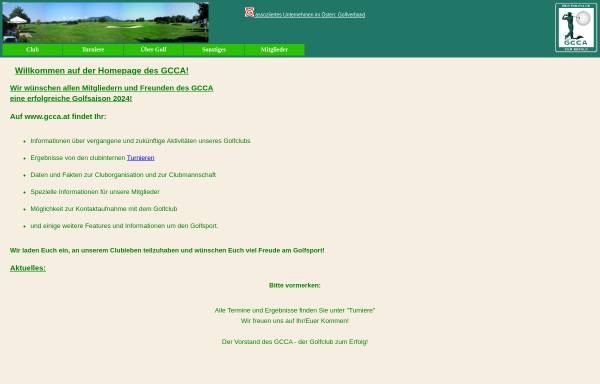 Vorschau von www.gcca.at, Golfclub Creditanstalt