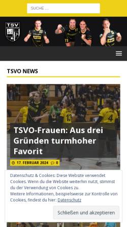 Vorschau der mobilen Webseite www.tsv-ottobeuren-handball.de, TSV Ottobeuren Handball