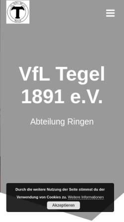 Vorschau der mobilen Webseite www.ringen-berlin.de, VfL Tegel 1891 e.V.