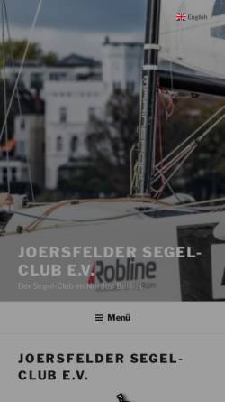 Vorschau der mobilen Webseite joersfelder-segel-club.de, Joersfelder Segel-Club e.V.