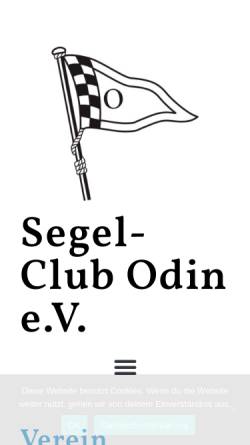 Vorschau der mobilen Webseite www.scodin.de, SegelClub Odin e.V.