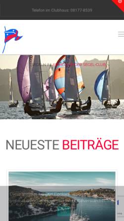 Vorschau der mobilen Webseite amsc-sail.de, AmSC - Ammerlander Segel-Club